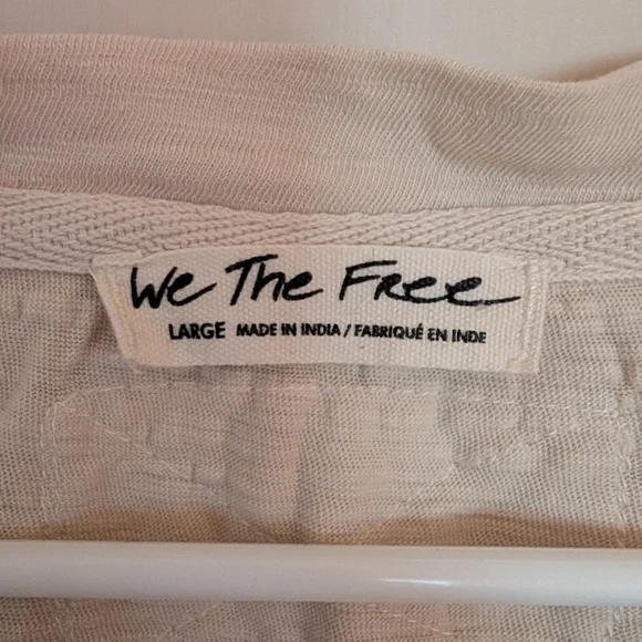 We The Free People Tank Top Swing Babydoll Peasant Boho - size L - Picture 3 of 6